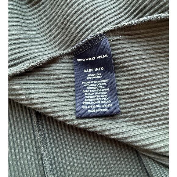 Who What Wear Green Jersey Maxi Dress Size M Button Front Casual Midi/Maxi Dress - Picture 6 of 6